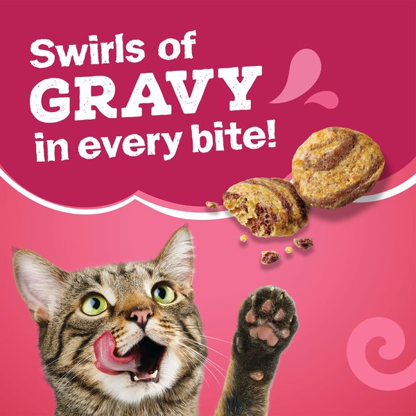 Show full view: Friskies Gravy Swirlers Adult Dry Cat Food, 1.42-kg bag slide 5 of 11