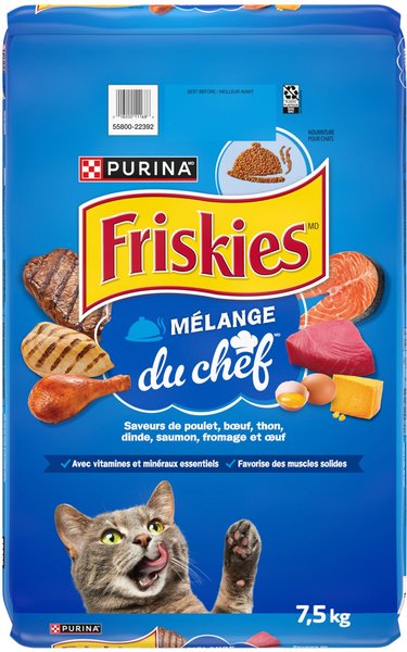 Show full view: Friskies Chef's Blend Dry Cat Food, 7.5-kg bag slide 3 of 9