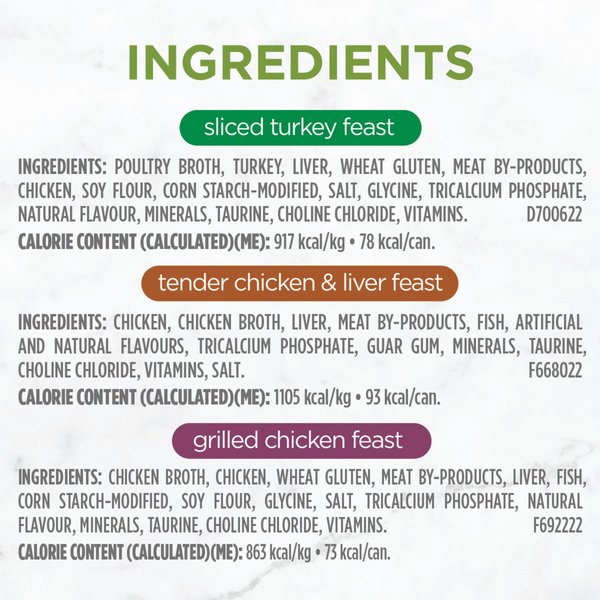 Show full view: Fancy Feast Poultry Pleaser Wet Cat Food Variety Pack, 85-g can, case of 12 slide 7 of 9