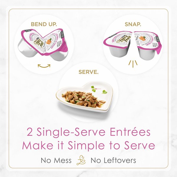 Show full view: Fancy Feast Petites Seared Salmon Entree with Spinach in Gravy Wet Cat Food, 79.4-g tray, case of 12 slide 3 of 11