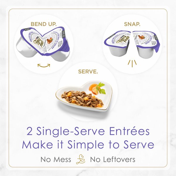 Show full view: Fancy Feast Petites Roasted Turkey Entree with Sweet Potato Wet Cat Food, 79.4-g tray, case of 12 slide 3 of 11