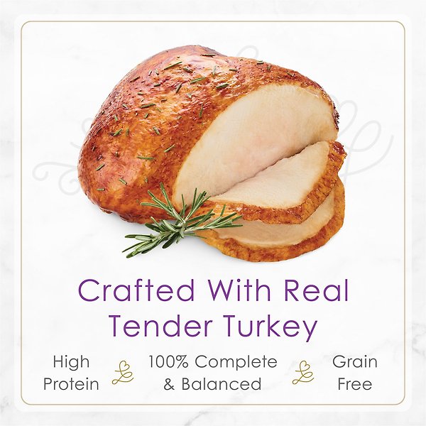 Show full view: Fancy Feast Petites Pate Tender Turkey Entree Wet Cat Food, 79.4-g tray, case of 12 slide 4 of 11