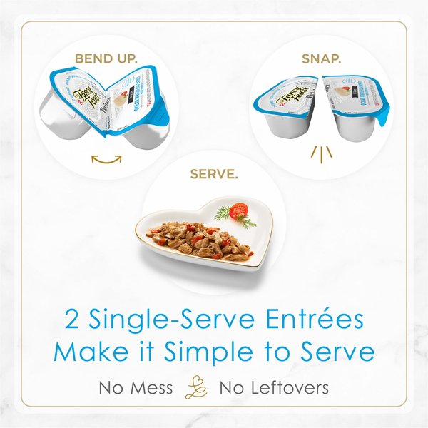 Show full view: Fancy Feast Petites Ocean Whitefish Entree with Tomato in Gravy Wet Cat Food, 79.4-g tray, case of 12 slide 3 of 11