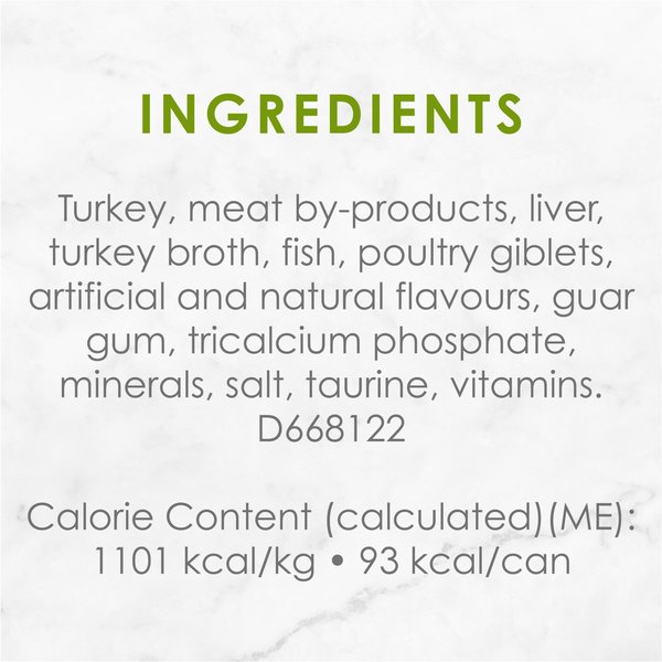 Show full view: Fancy Feast Pate Turkey & Giblets Feast Wet Cat Food, 85-g can, case of 24 slide 7 of 10