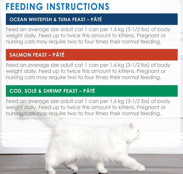 Show full view: Fancy Feast Pate Seafood Supper Variety Pack Wet Cat Food, 85-g can, case of 24 slide 9 of 10