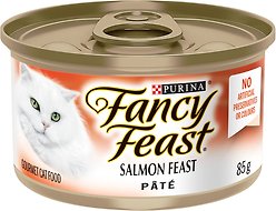 Fancy Feast Pate Salmon Feast Wet Cat Food, 85-g can, case of 24