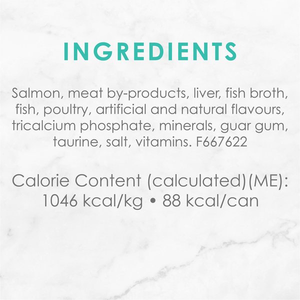 Show full view: Fancy Feast Pate Salmon Feast Wet Cat Food, 85-g can, case of 24 slide 7 of 10