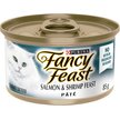 Show in main carousel: Fancy Feast Pate Salmon & Shrimp Feast Wet Cat Food, 85-g can, case of 24 slide 1 of 11