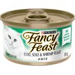 Show in main carousel: Fancy Feast Pate Cod, Sole & Shrimp Feast Wet Cat Food, 85-g can, case of 24 slide 1 of 10