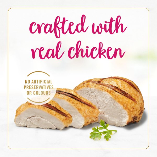 Show full view: Fancy Feast Pate Chicken Feast Wet Cat Food, 85-g can, case of 24 slide 4 of 10