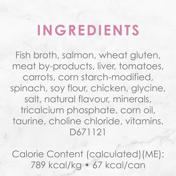 Show full view: Fancy Feast Medleys Wild Salmon Primavera in a Silky Broth Wet Cat Food, 85-g can, case of 24 slide 5 of 10