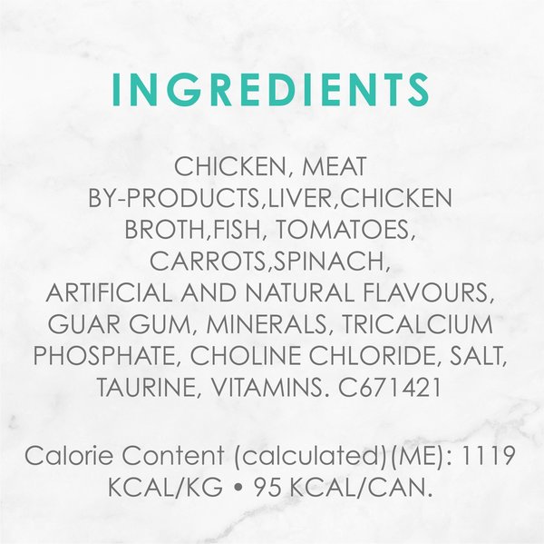 Show full view: Fancy Feast Medleys White Meat Chicken Primavera Pate Wet Cat Food, 85-g can, case of 24 slide 5 of 9