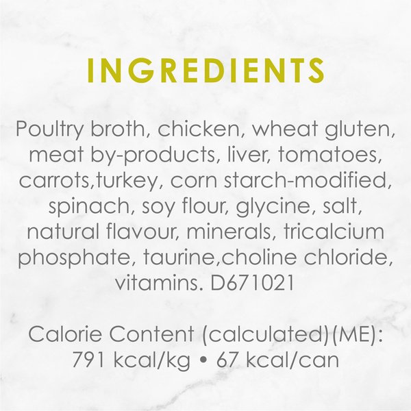 Show full view: Fancy Feast Medleys White Meat Chicken Primavera in a Silky Broth Wet Cat Food, 85-g can, case of 24 slide 5 of 10