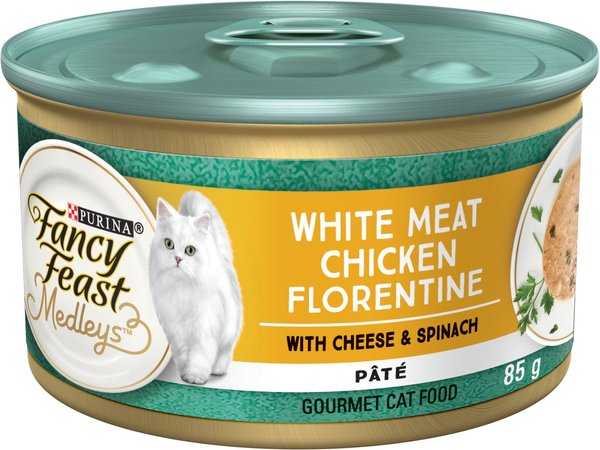 FANCY FEAST Medleys White Meat Chicken Florentine Pate Wet Cat