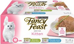 Fancy Feast Kitten Variety Pack Wet Cat Food, 85-g can, case of 12