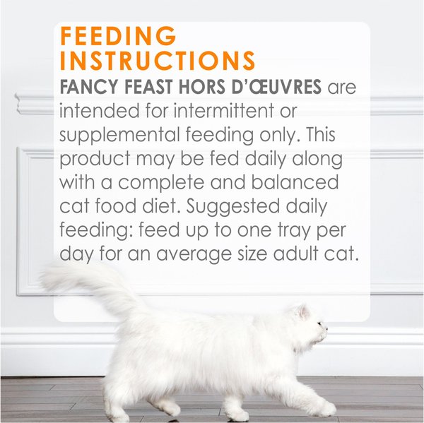 Show full view: Fancy Feast Hors d'Oeuvre White Meat Chicken Appetizer Cat Food Complement, 57-g pouch, case of 10 slide 9 of 10