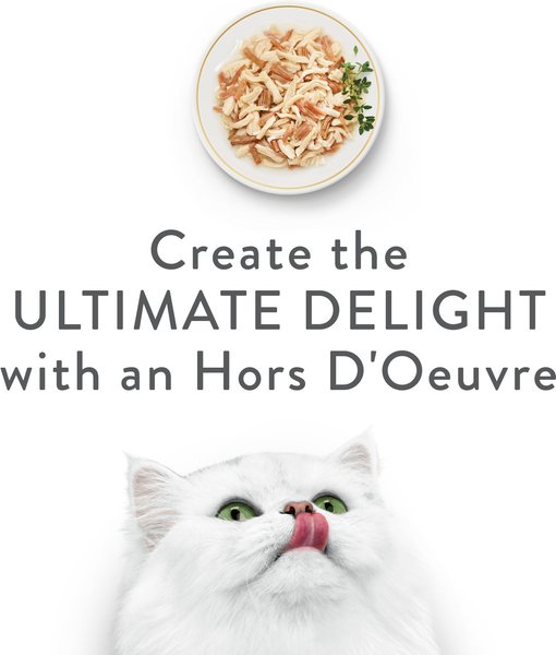 Show full view: Fancy Feast Hors d'Oeuvre White Meat Chicken & Shredded Beef Appetizer Cat Food Complement, 57-g pouch, case of 10 slide 5 of 10