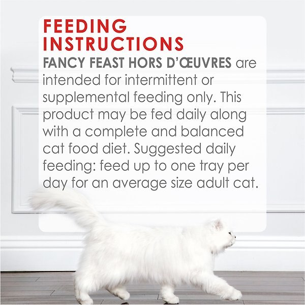 Show full view: Fancy Feast Hors d'Oeuvre Flaked Tuna Appetizer Cat Food Complement, 57-g pouch, case of 10 slide 9 of 10