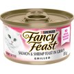Show in main carousel: Fancy Feast Grilled Salmon & Shrimp Feast in Gravy Wet Cat Food, 85-g can, case of 24 slide 1 of 10