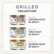 Show in main carousel: Fancy Feast Grilled in Gravy Tuna, Salmon & Chicken Variety Pack Wet Cat Food, 85-g can, case of 12 slide 5 of 10