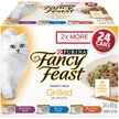 Show in main carousel: Fancy Feast Grilled in Gravy Tuna, Salmon & Chicken Variety Pack Wet Cat Food, 85-g can, case of 24 slide 1 of 10