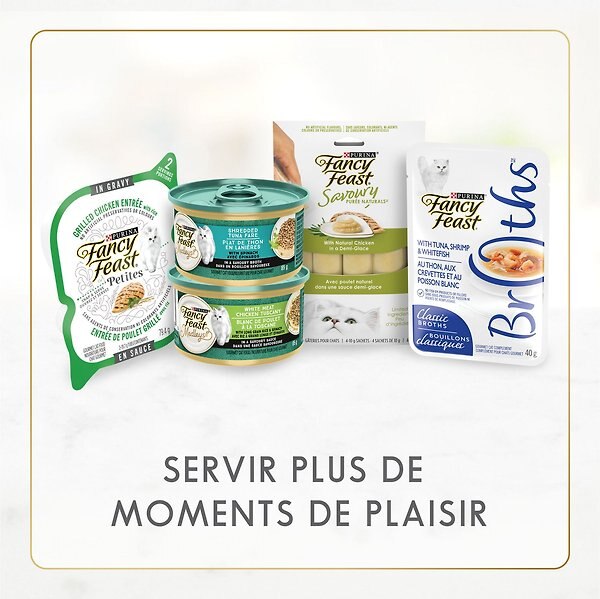 Show full view: Fancy Feast Gravy Lovers Salmon & Sole Feast in Seared Salmon Flavour Gravy Wet Cat Food, 85-g can, case of 24 slide 5 of 10