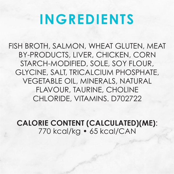 Show full view: Fancy Feast Gravy Lovers Salmon & Sole Feast in Seared Salmon Flavour Gravy Wet Cat Food, 85-g can, case of 24 slide 9 of 10