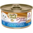 Show in main carousel: Fancy Feast Gravy Lovers Ocean Whitefish & Tuna Feast in Gravy Wet Cat Food, 85-g can, case of 24 slide 1 of 11