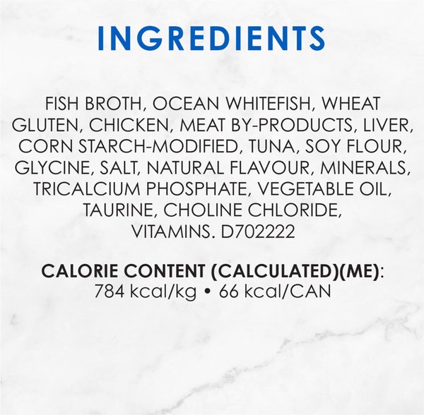 Show full view: Fancy Feast Gravy Lovers Ocean Whitefish & Tuna Feast in Gravy Wet Cat Food, 85-g can, case of 24 slide 9 of 11