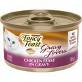 Fancy Feast Gravy Lovers Chicken Feast in Grilled Chicken Flavour Gravy Wet Cat Food, 85-g can, case of 24