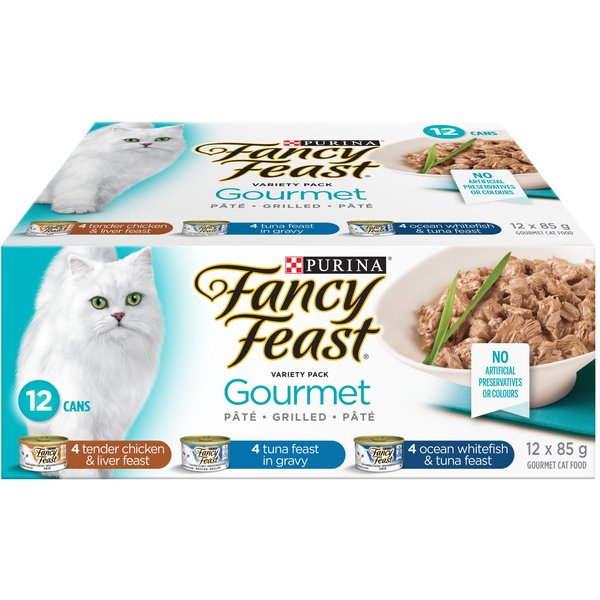 FANCY FEAST Gravy Lovers Variety Pack Wet Cat Food 85 g can case