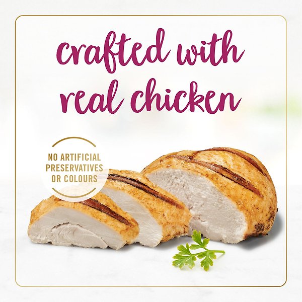 Show full view: Fancy Feast Delights with Cheddar Grilled Chicken & Cheddar Cheese Feast in Gravy Wet Cat Food, 85-g can, case of 24 slide 4 of 10