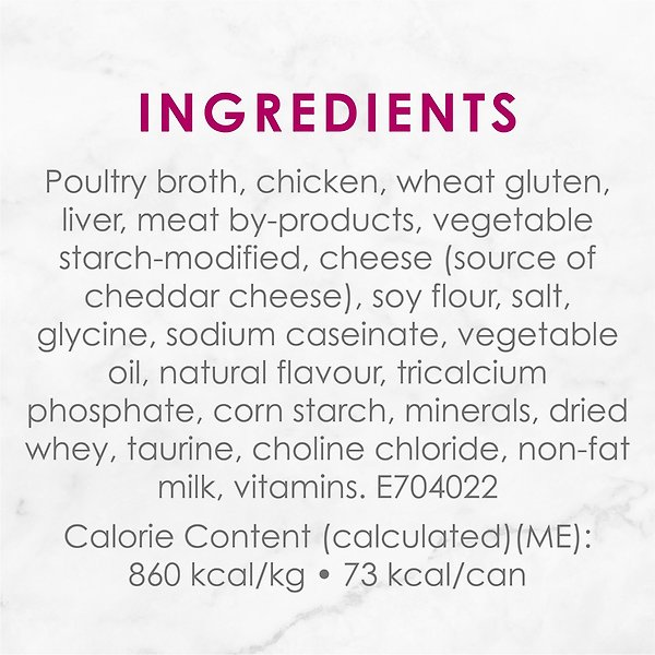 Show full view: Fancy Feast Delights with Cheddar Grilled Chicken & Cheddar Cheese Feast in Gravy Wet Cat Food, 85-g can, case of 24 slide 7 of 10