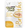 Show in main carousel: Fancy Feast Creamy Broths with Tuna, Chicken & Whitefish Cat Food Complement, 40-g pouch, case of 16 slide 1 of 11