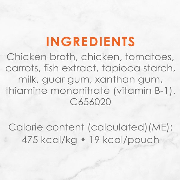 Show full view: Fancy Feast Creamy Broths with Chicken & Vegetables Cat Food Complement, 40-g pouch, case of 16 slide 7 of 11