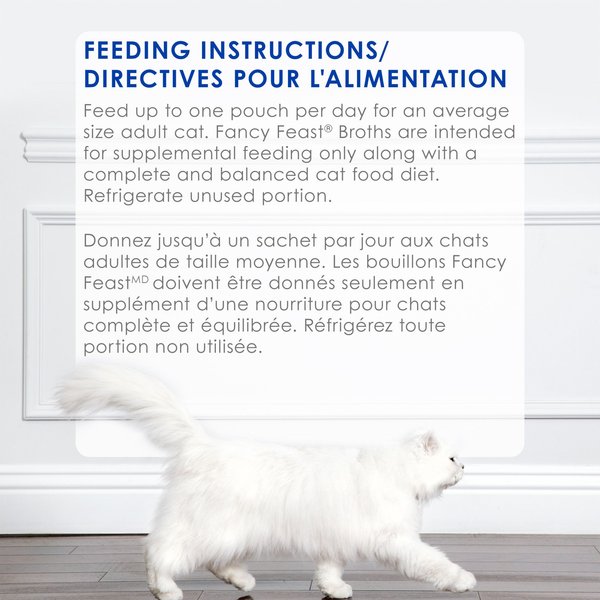 Show full view: Fancy Feast Classic Broths with Tuna, Shrimp & Whitefish Cat Food Complement, 40-g pouch, case of 16 slide 9 of 11