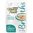 Show in main carousel: Fancy Feast Classic Broths with Chicken & Vegetables Cat Food Complement, 40-g pouch, case of 16 slide 1 of 11