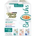 Fancy Feast Classic Broths Collection Variety Pack Cat Food Complement, 40-g pouch, case of 12