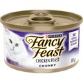 Fancy Feast Chunky Chicken Feast Wet Cat Food, 85-g can, case of 24