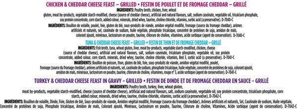 Show full view: Fancy Feast Cheddar Delights Grilled Variety Pack Wet Cat Food, 85-g can, case of 12 slide 7 of 9