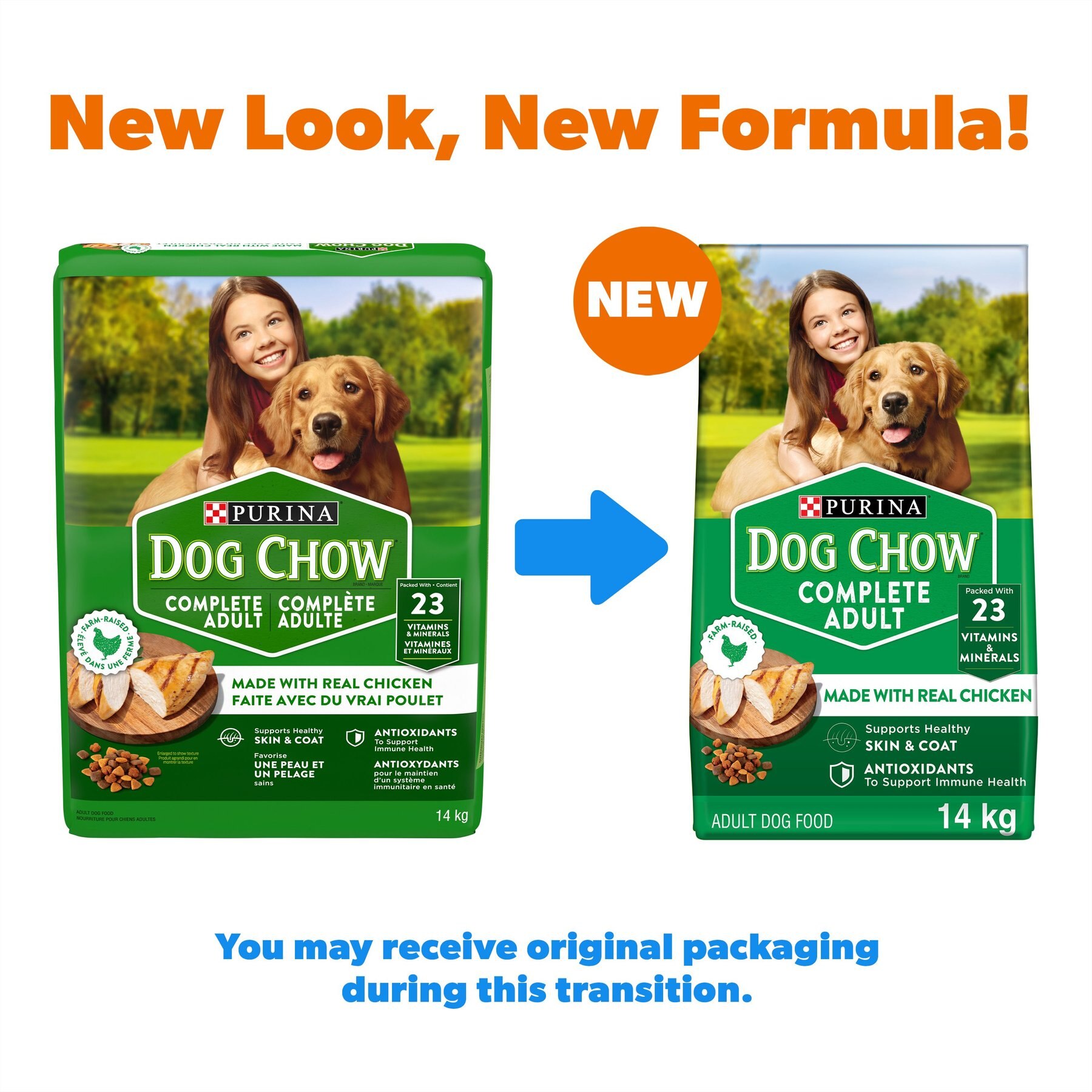 PURINA Hond Chow Mature Senior with Lamb - Dry Dog Food - 14 kg