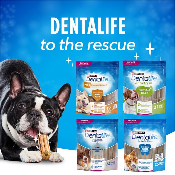 Show full view: DentaLife Mini Breed Daily Oral Care Dog Treats, 58 count slide 8 of 12