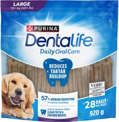 DentaLife Large Breed Daily Oral Care Dog Treats, 28 count