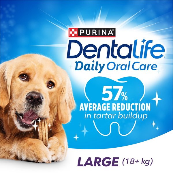 Show full view: DentaLife Large Breed Daily Oral Care Dog Treats, 28 count slide 9 of 12