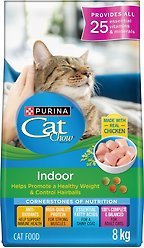 Cat Chow Indoor Cat Food with Real Chicken Dry Cat Food, 8-kg bag