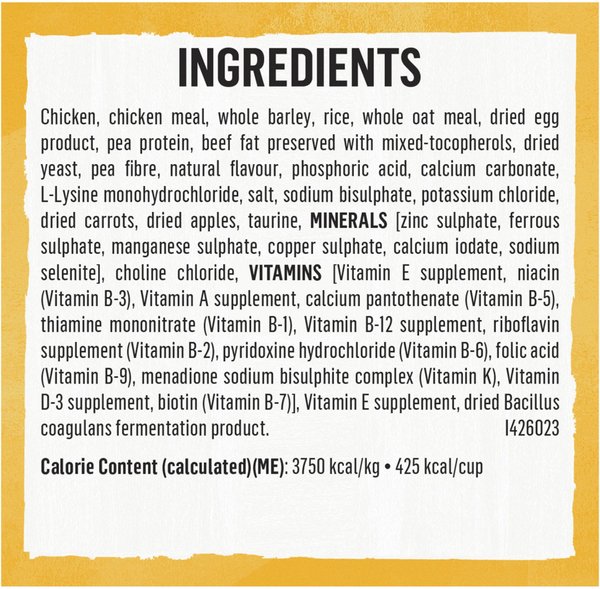 Show full view: Purina Beyond Simply Farm-Raised Chicken & Whole Oat Meal Recipe Dry Cat Food, 1.36-kg bag slide 8 of 11