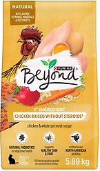 Purina Beyond Simply Farm-Raised Chicken & Whole Oat Meal Recipe Dry Cat Food, 5.89-kg bag