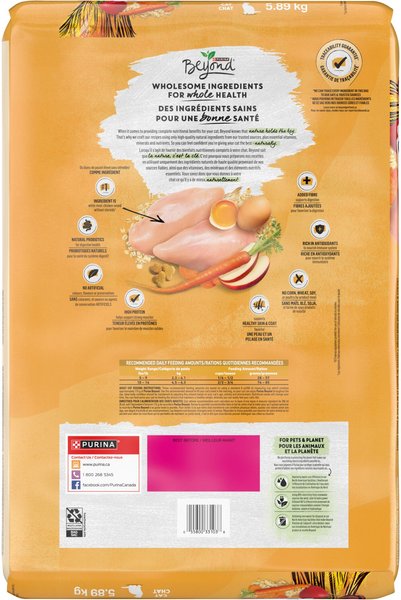 Show full view: Purina Beyond Simply Farm-Raised Chicken & Whole Oat Meal Recipe Dry Cat Food, 5.89-kg bag slide 9 of 11