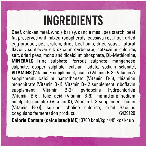 Show full view: Purina Beyond Simply Farm-Raised Beef, Barley & Free Run Egg Recipe Dry Dog Food, 1.67-kg bag slide 8 of 9