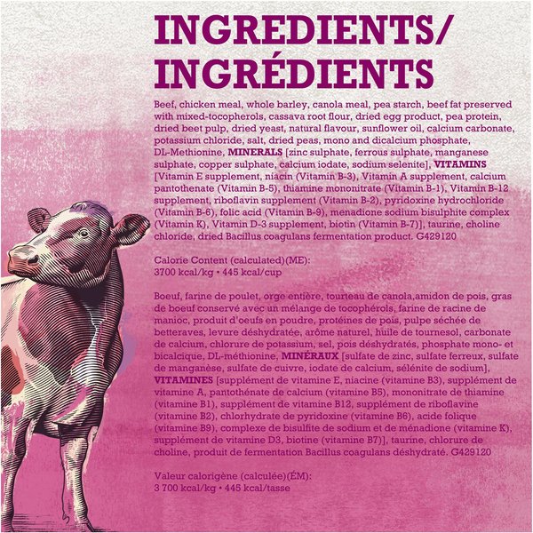 Show full view: Purina Beyond Simply Farm-Raised Beef, Barley & Free Run Egg Recipe Dry Dog Food, 5-kg bag slide 11 of 15